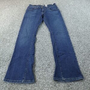 VTG Levis Jeans Womens 6 Dark Blue Denim Pants 542 Low Flare Stretch Y2K
